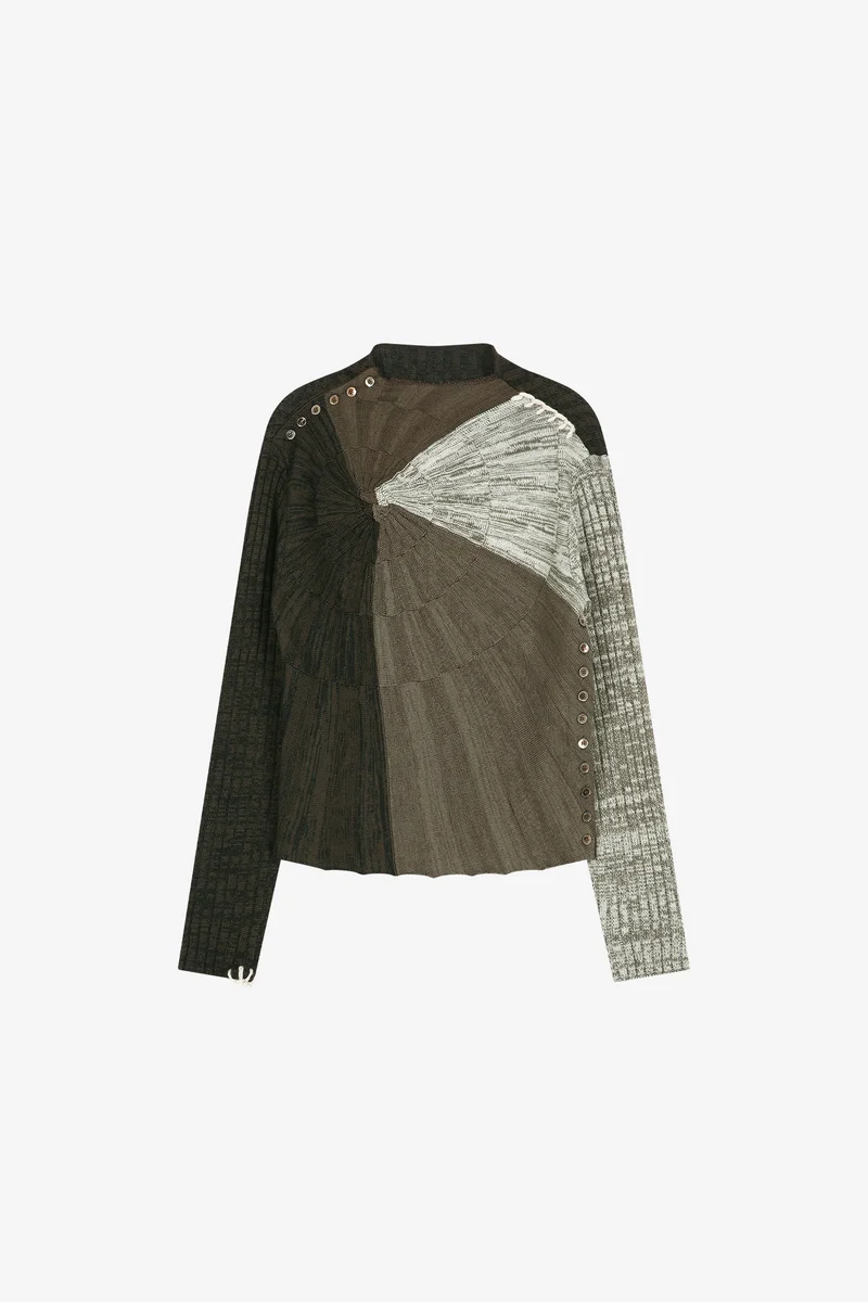 ASYMMETRIC TWIST BUTTON TOP 10