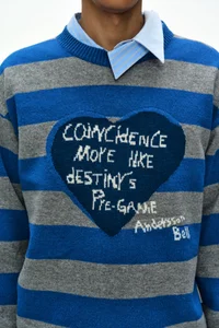 26 BOY'S HEART MESSAGE CREW-NECK SWEATER thumb 5