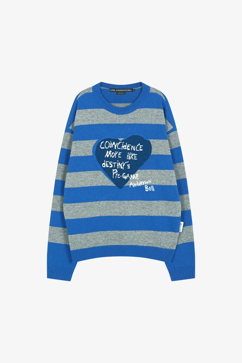 26 BOY'S HEART MESSAGE CREW-NECK SWEATER 6