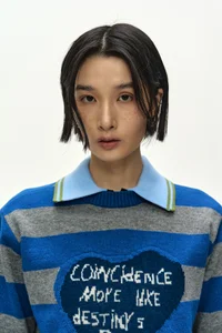 26 GIRL'S HEART MESSAGE CREW-NECK SWEATER thumb 5