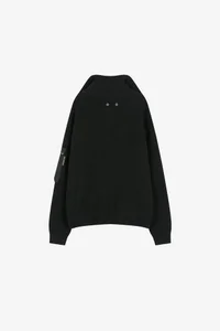 DOUBLE LAYERED QUARTER ZIP-UP SWEATER thumb 11