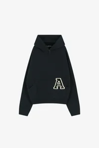 (ESSENTIAL) UNISEX VARSITY PATCH HOODIE