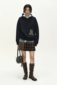 (ESSENTIAL) UNISEX VARSITY PATCH HOODIE thumb 3