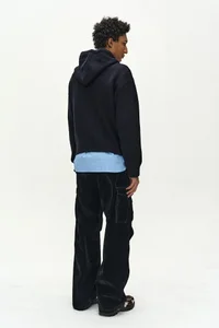 (ESSENTIAL) UNISEX VARSITY PATCH HOODIE thumb 5