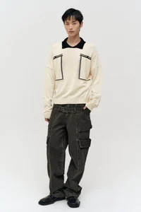 BIG POCKET POLO SWEATER thumb 1