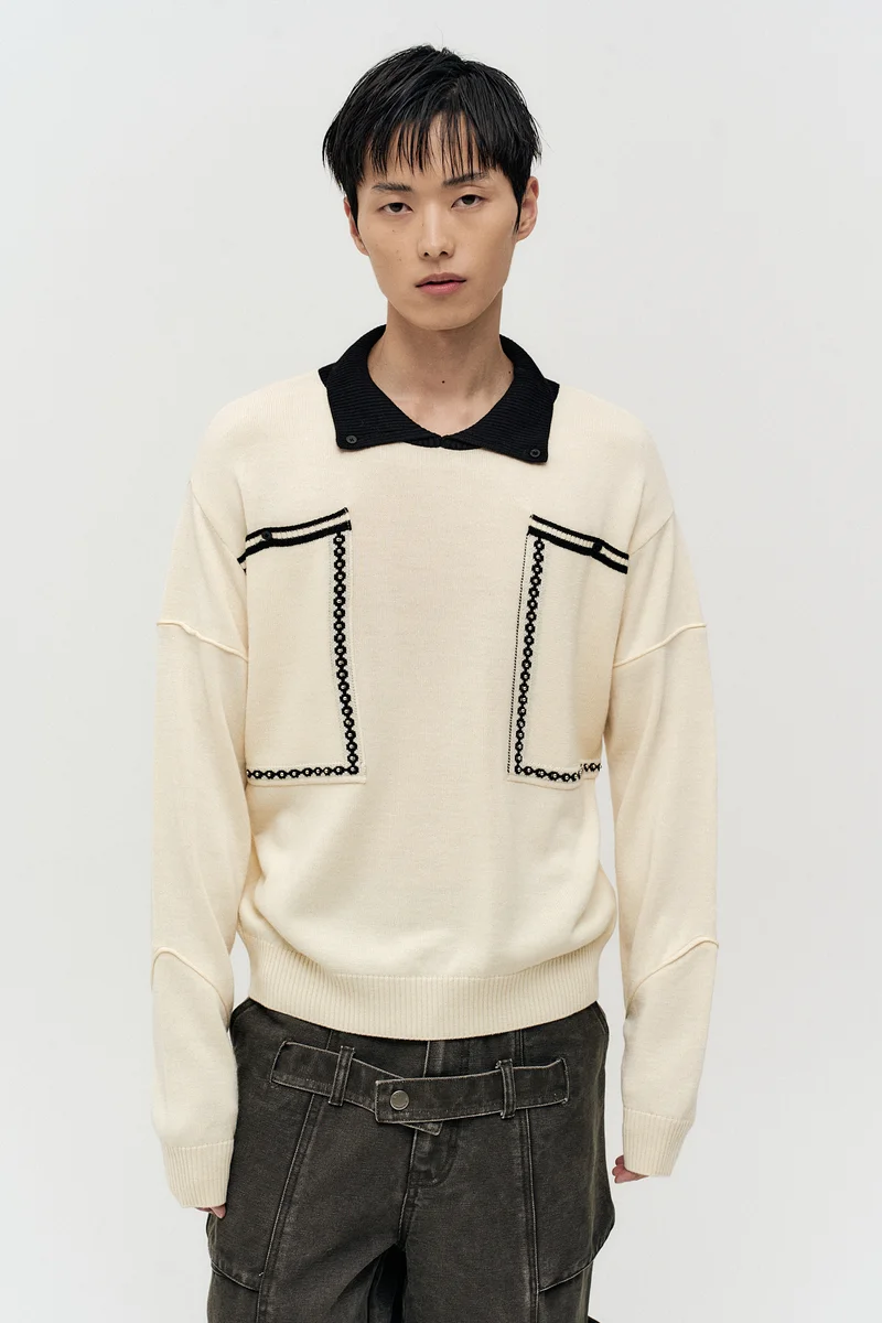 BIG POCKET POLO SWEATER 4