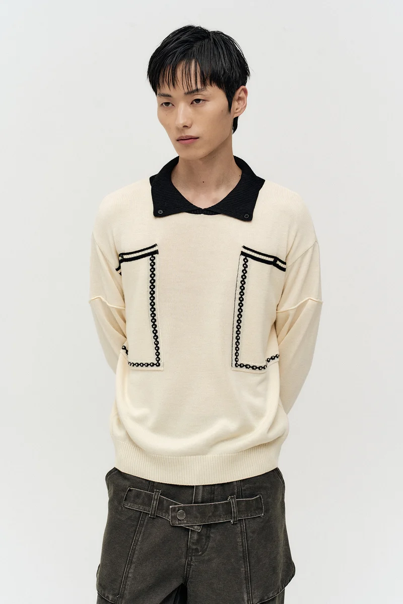 BIG POCKET POLO SWEATER 6