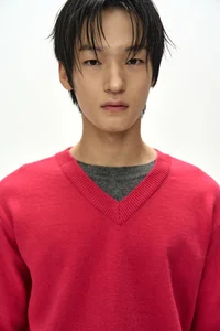 UNISEX LAYERED V-NECK SWEATER thumb 7