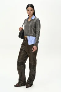 SHIRT INSERT V-NECK SWEATER thumb 2