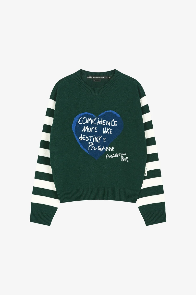 26 GIRL'S HEART MESSAGE CREW-NECK SWEATER 5