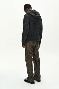 LEATHER ARTICULATED PANEL JEANS thumb 13