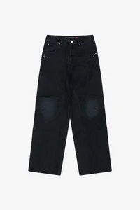 UNISEX RODEO BIKER WIDE-LEG JEANS