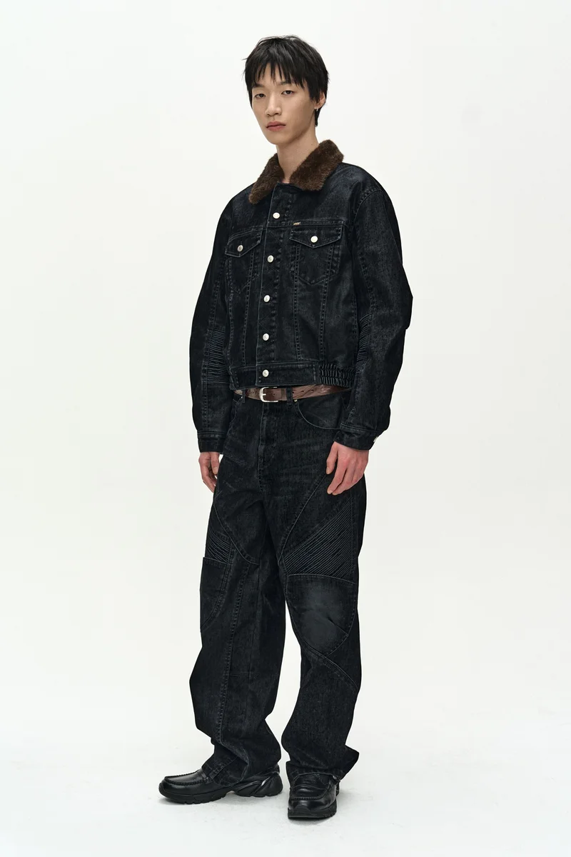 UNISEX RODEO BIKER WIDE-LEG JEANS 4
