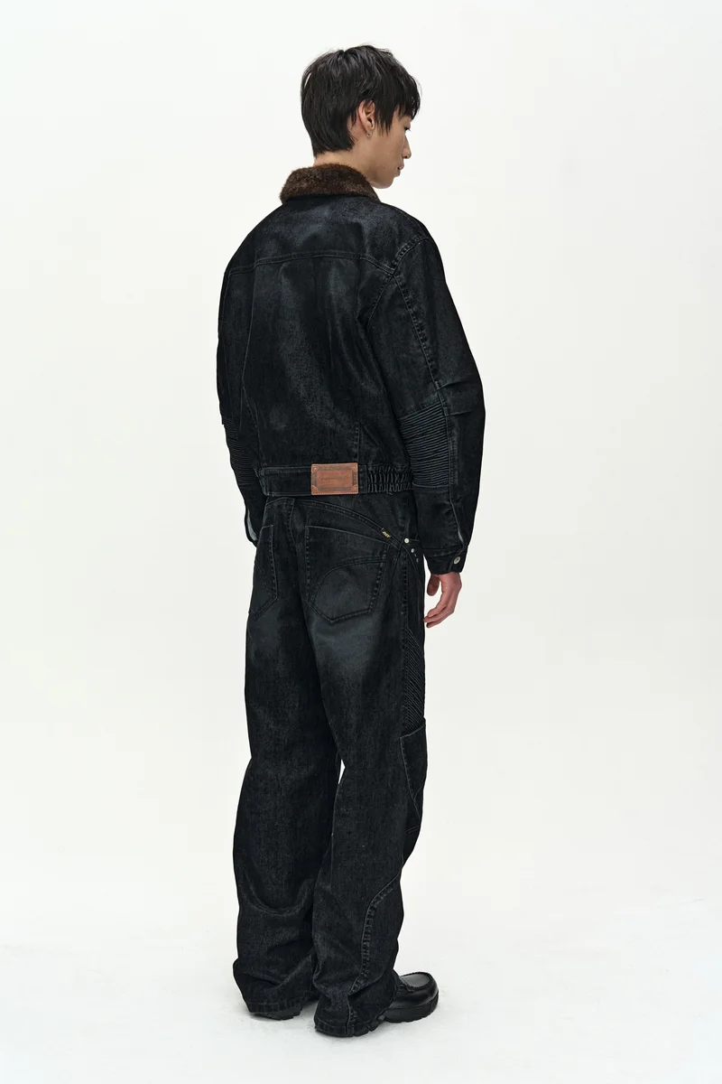 UNISEX RODEO BIKER WIDE-LEG JEANS 5
