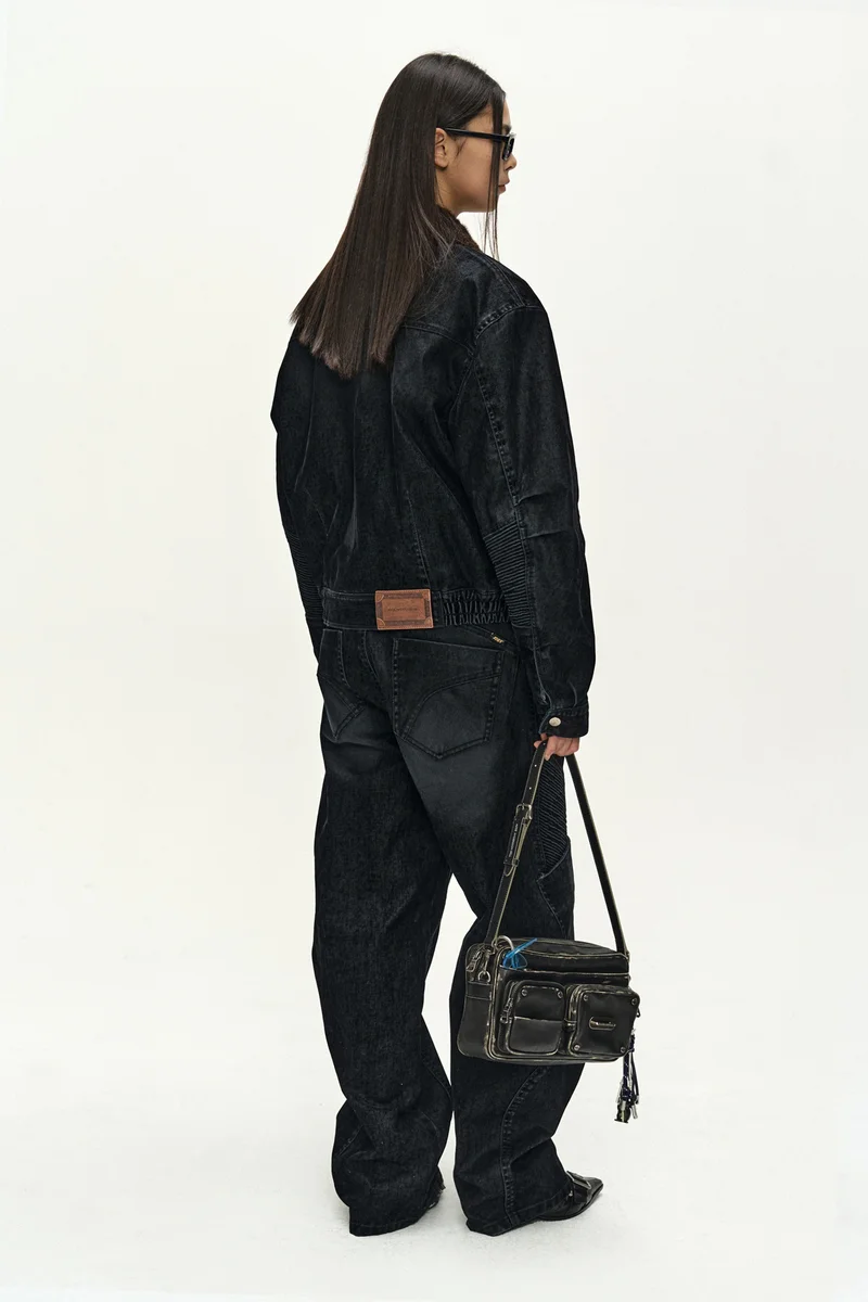 UNISEX RODEO BIKER WIDE-LEG JEANS 8