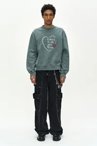 BELT LAYERED CARGO WIDE-LEG JEANS thumb 12