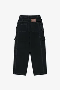 BELT LAYERED CARGO WIDE-LEG JEANS thumb 14