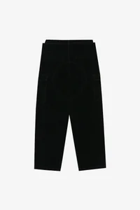 FLOCK VELVET DOUBLE WAIST WIDE-LEG JEANS thumb 14