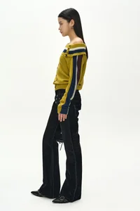 ASYMMETRIC LAYERED BOOTCUT PANTS thumb 3