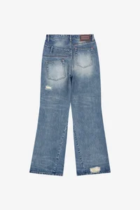 UNISEX RE-WORKED EMBROIDERY FLARE JEANS thumb 14