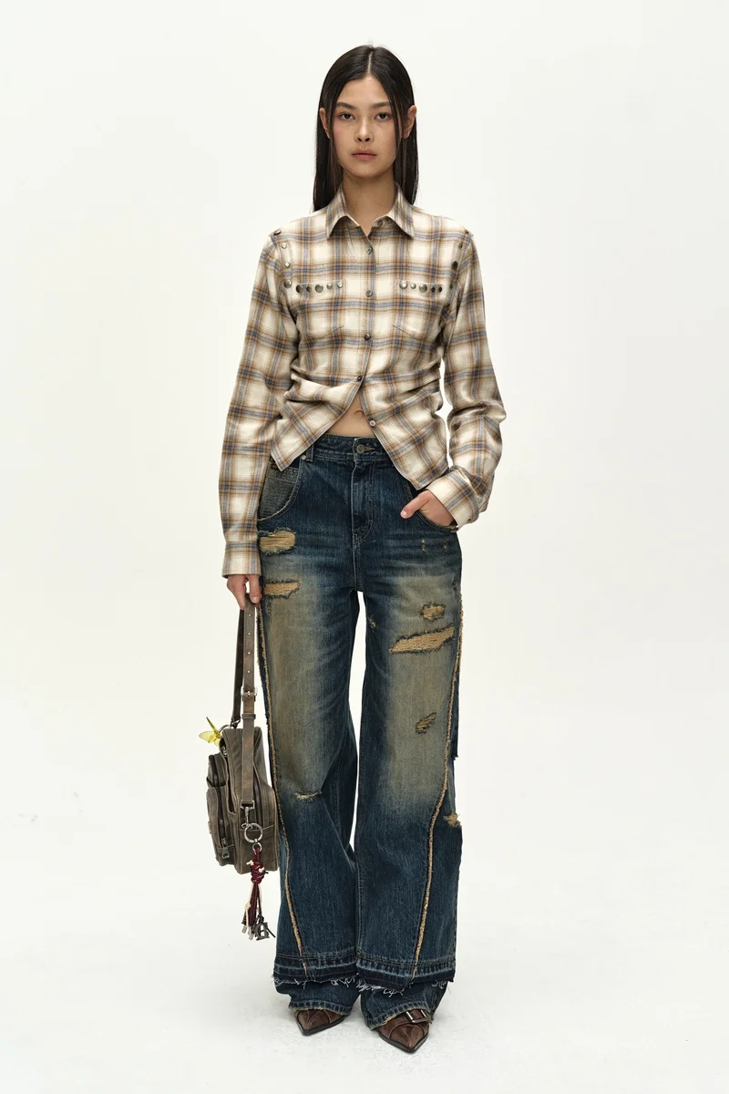 LAYERED WIDE JEANS 1