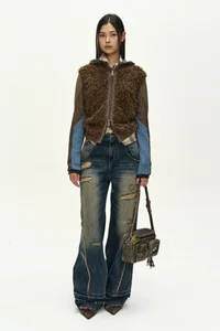 LAYERED WIDE JEANS thumb 2