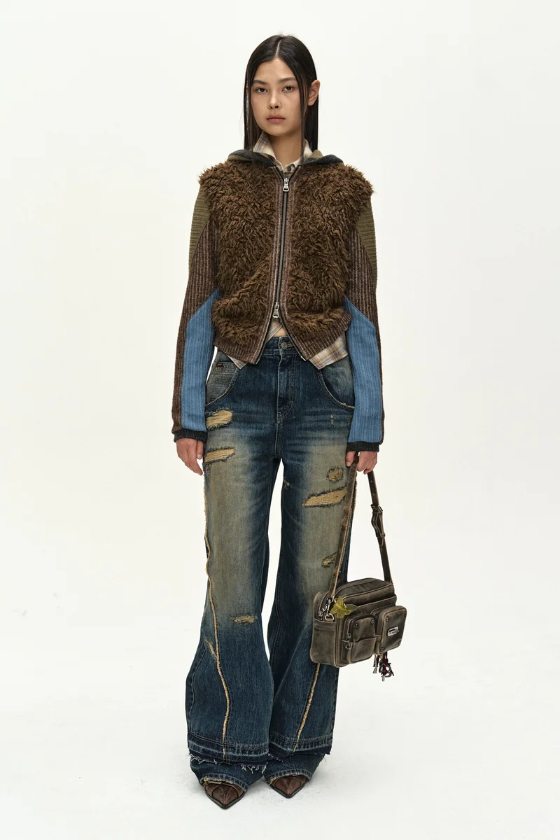 LAYERED WIDE JEANS 2