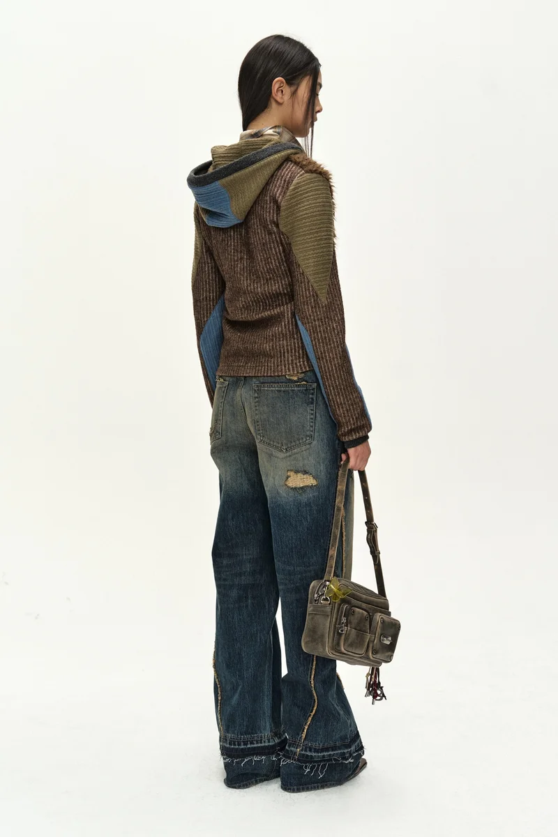 LAYERED WIDE JEANS 4