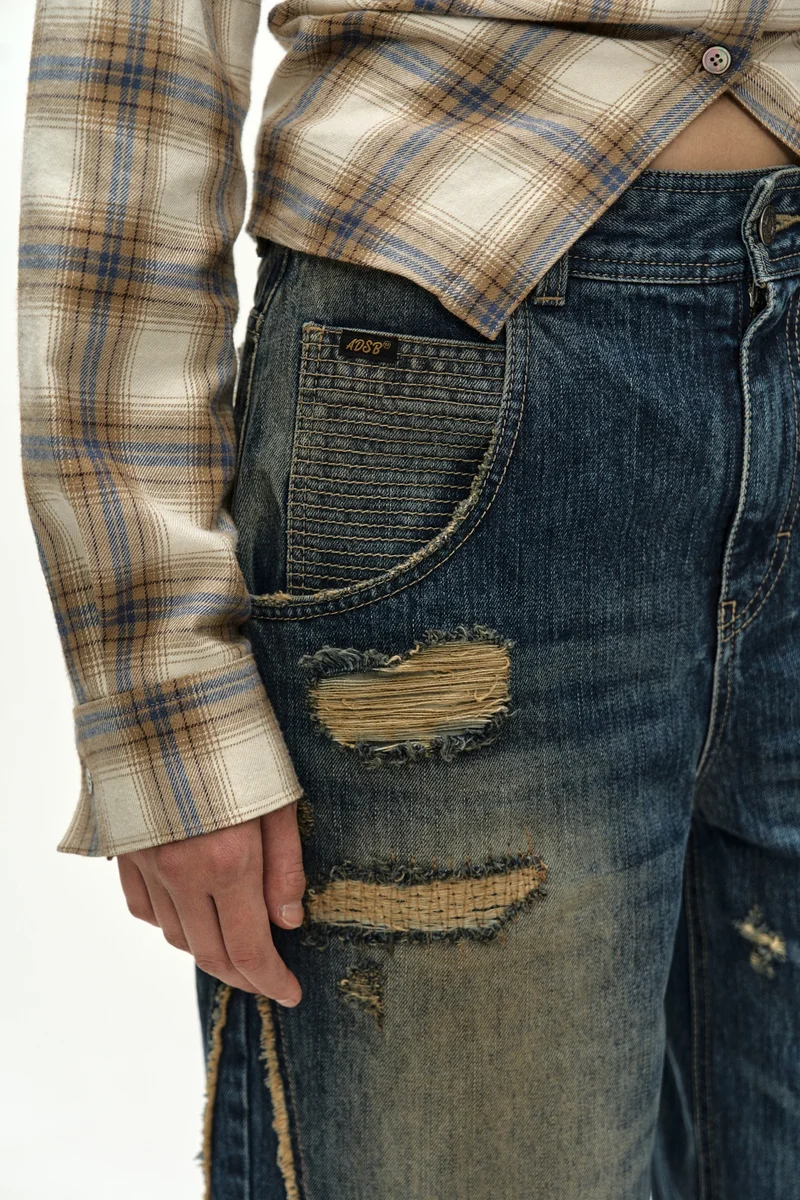LAYERED WIDE JEANS 7