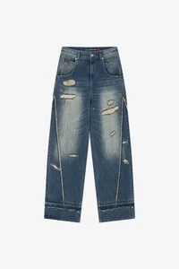 LAYERED WIDE JEANS thumb 9