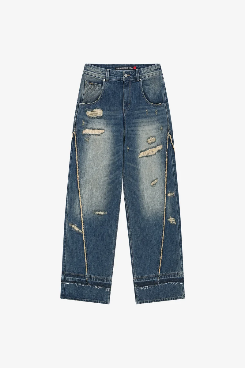 LAYERED WIDE JEANS 9