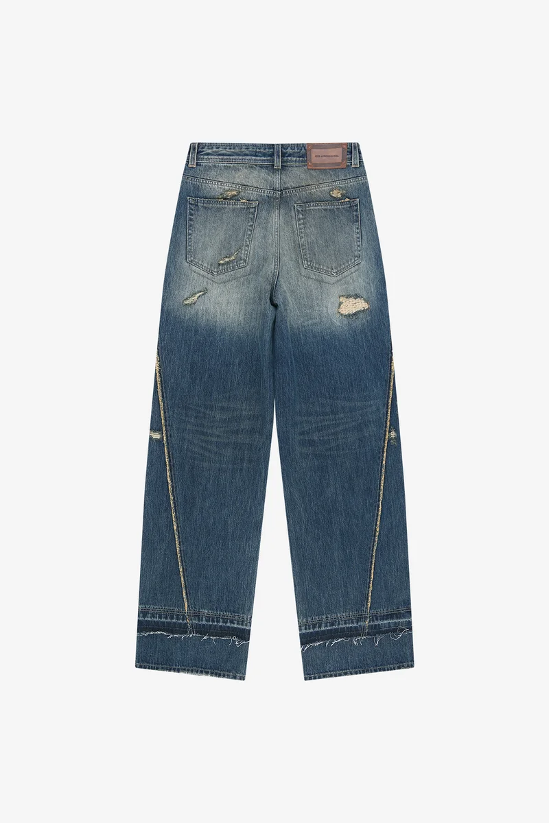 LAYERED WIDE JEANS 10