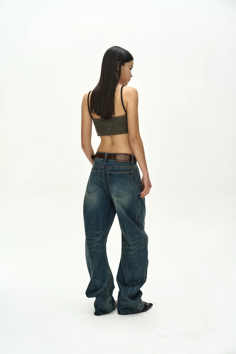 HOOK AND EYE CURVED JEANS 3