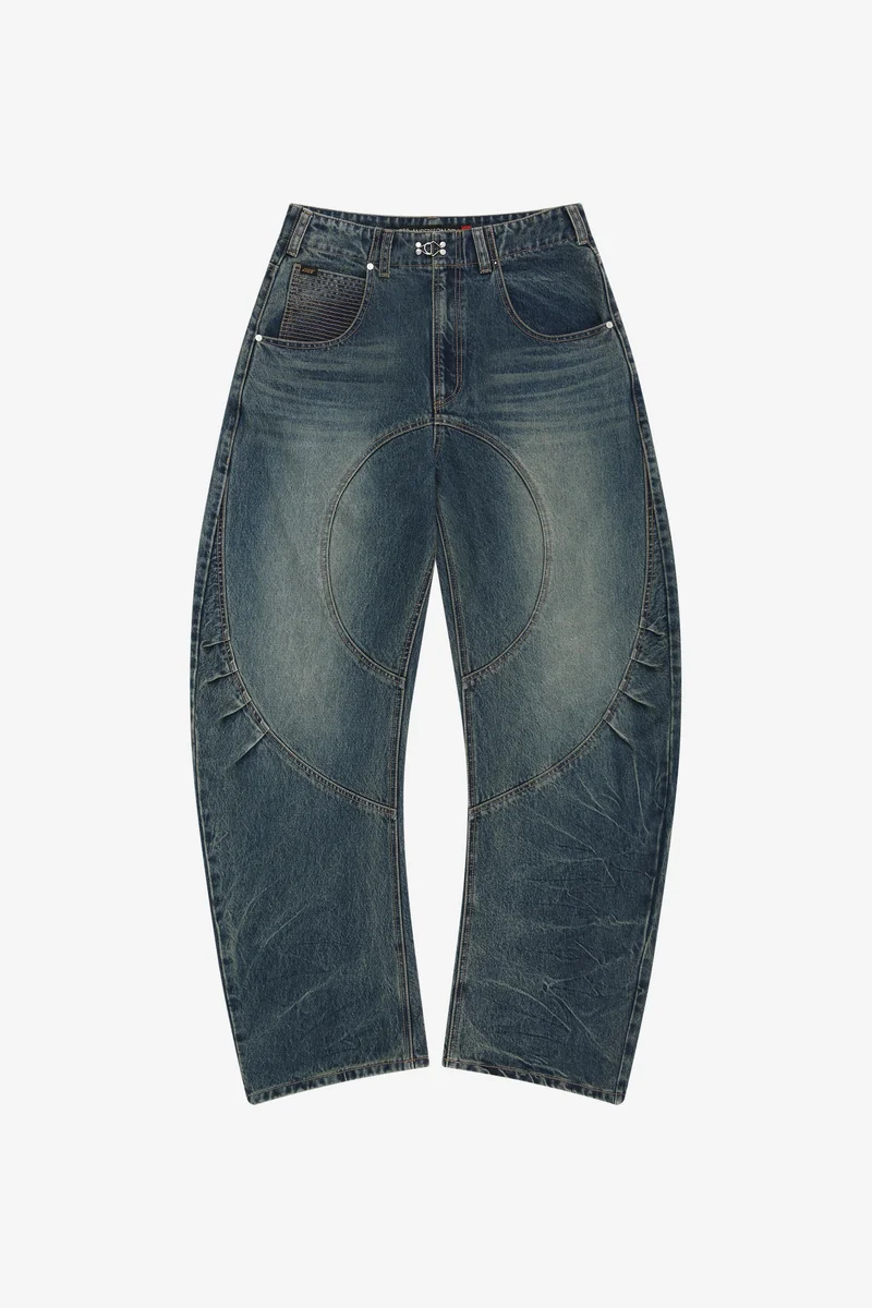HOOK AND EYE CURVED JEANS 8