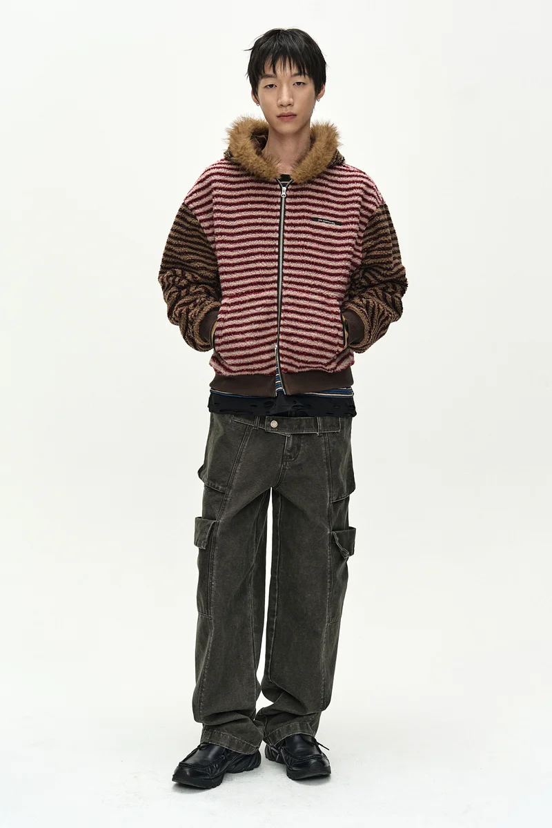 BELT LAYERED CARGO WIDE-LEG JEANS 2