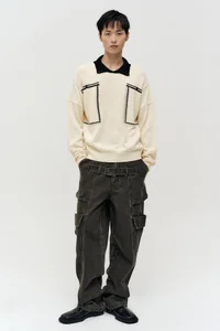 BELT LAYERED CARGO WIDE-LEG JEANS thumb 12