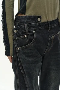 TWIST FOLD COATED JEANS thumb 5