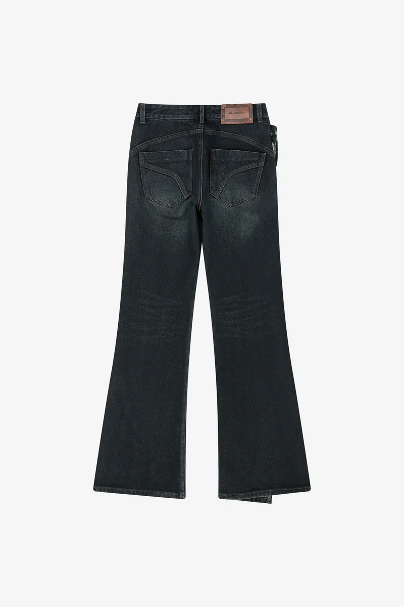 TWIST FOLD COATED JEANS 10