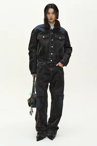 UNISEX RODEO BIKER WIDE-LEG JEANS thumb 3