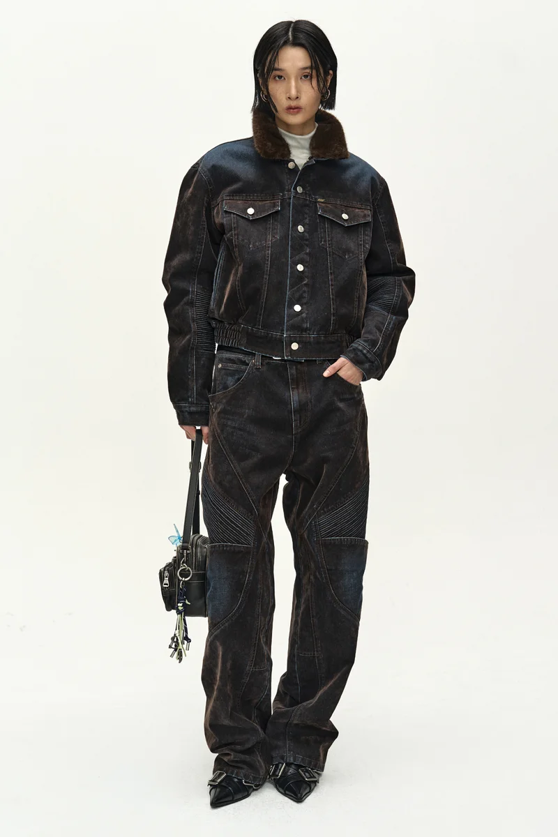 UNISEX RODEO BIKER WIDE-LEG JEANS 3