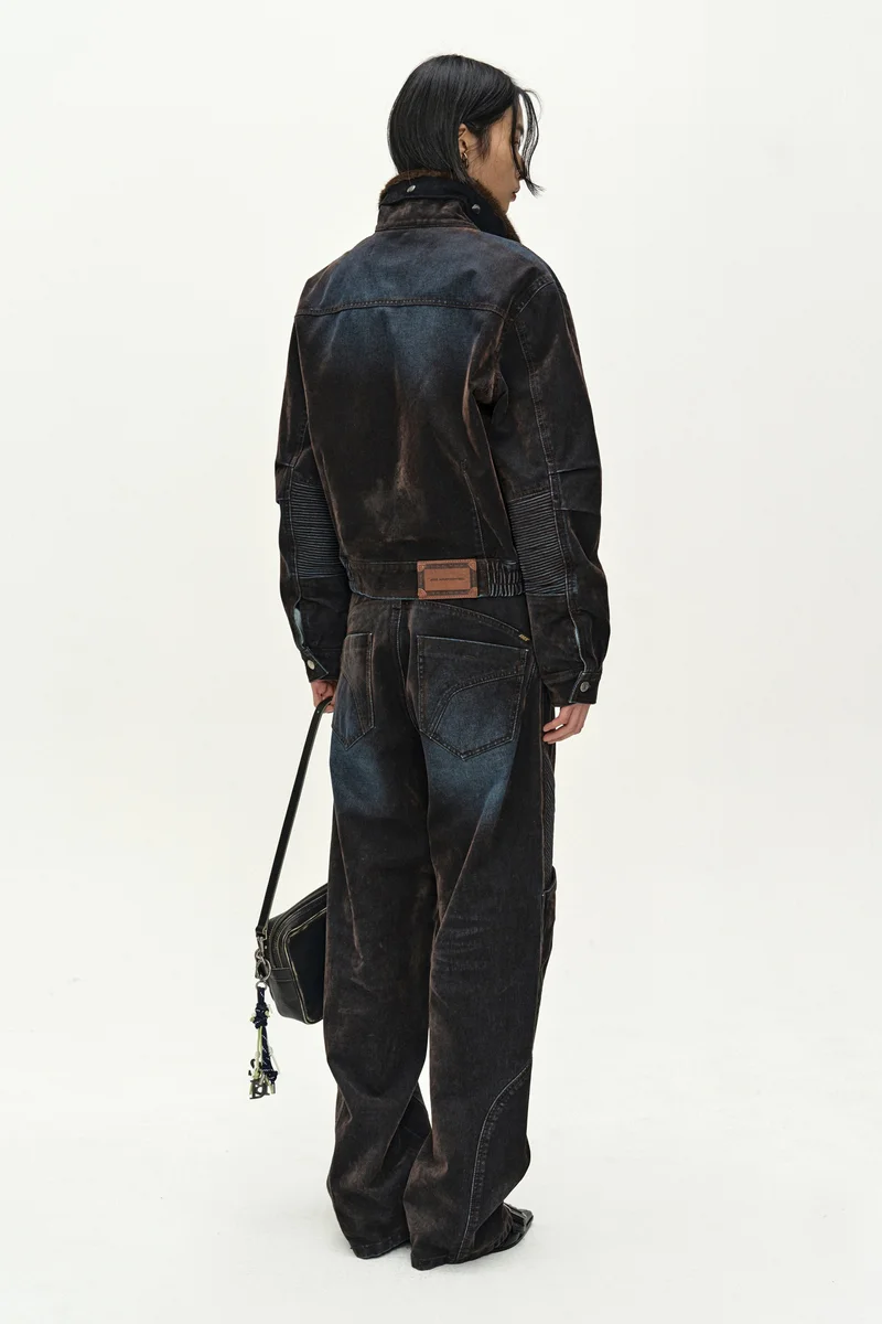 UNISEX RODEO BIKER WIDE-LEG JEANS 5