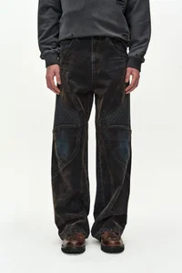 UNISEX RODEO BIKER WIDE-LEG JEANS thumb 6