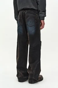 UNISEX RODEO BIKER WIDE-LEG JEANS thumb 7