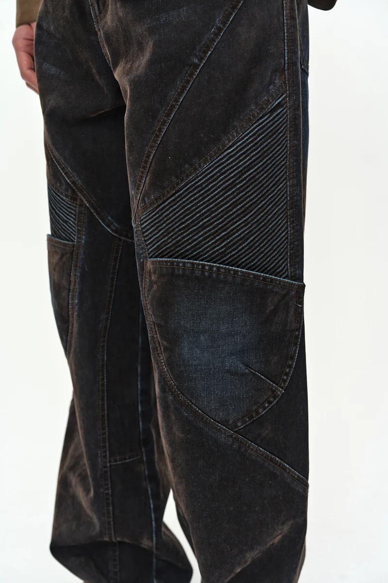 UNISEX RODEO BIKER WIDE-LEG JEANS 8