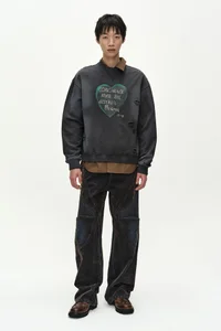 UNISEX RODEO BIKER WIDE-LEG JEANS thumb 11