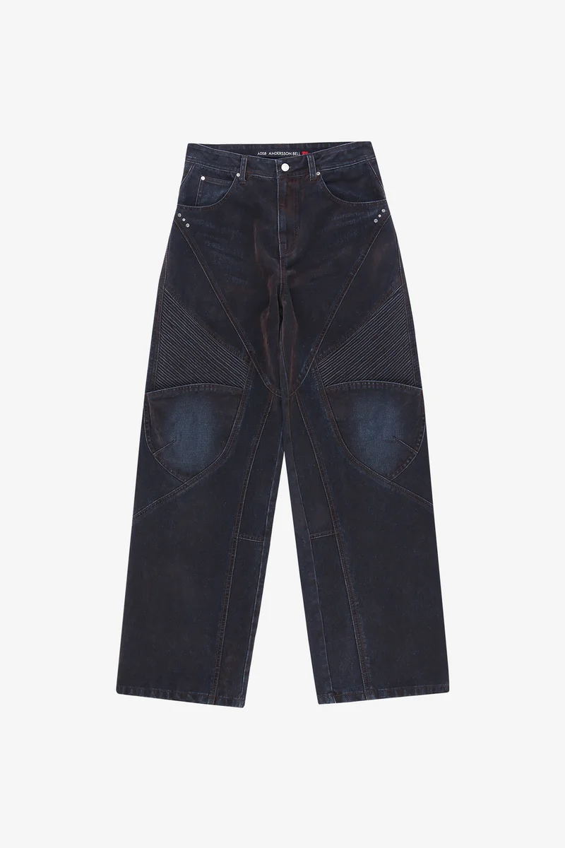 UNISEX RODEO BIKER WIDE-LEG JEANS 12