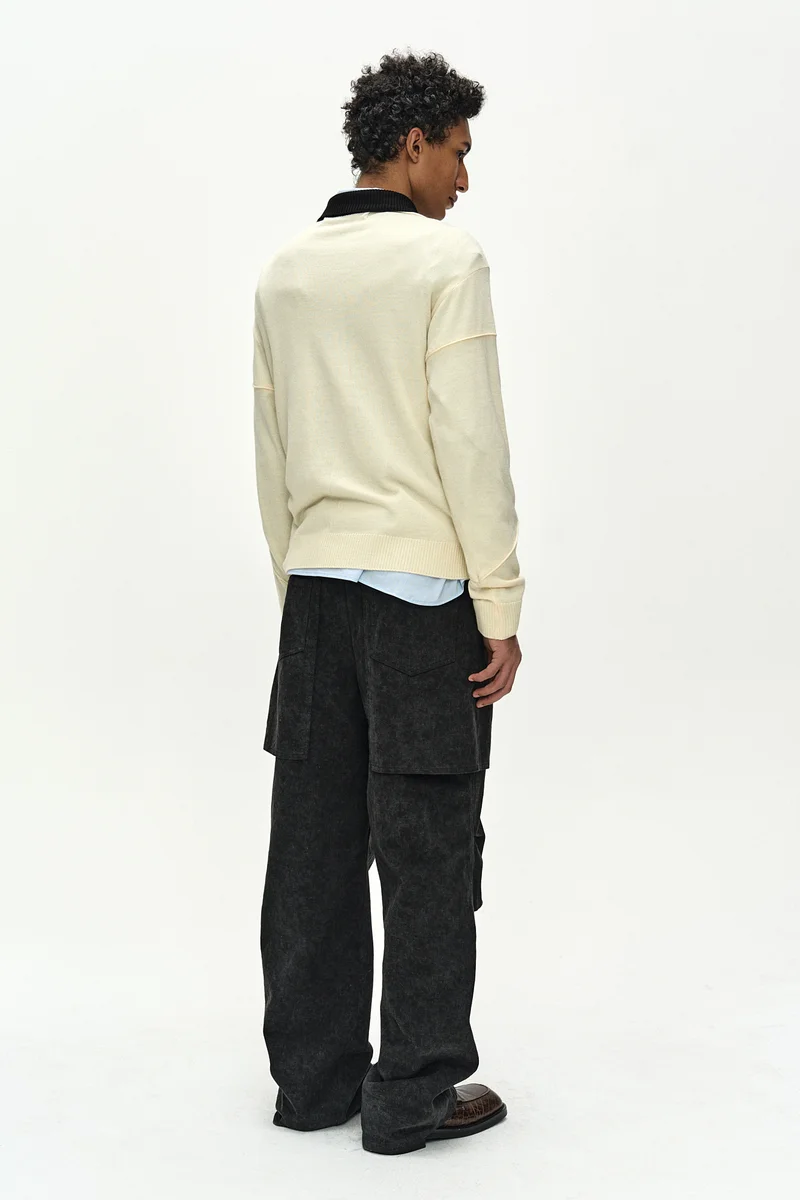 RAPTOR THREE LAYERED WIDE-LEG TROUSERS 4
