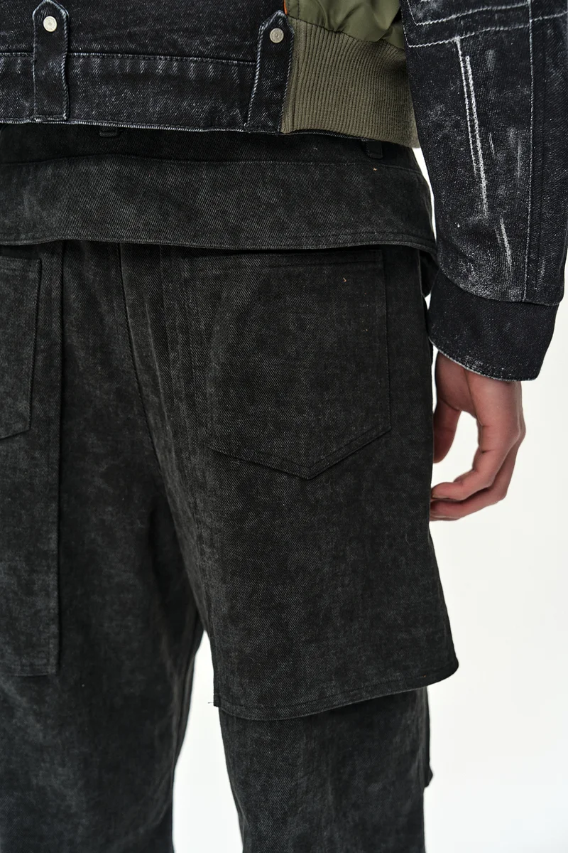 RAPTOR THREE LAYERED WIDE-LEG TROUSERS 7