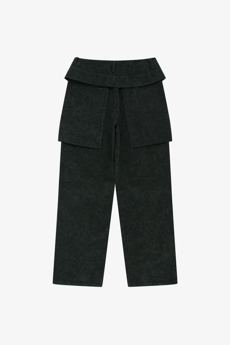 RAPTOR THREE LAYERED WIDE-LEG TROUSERS 9