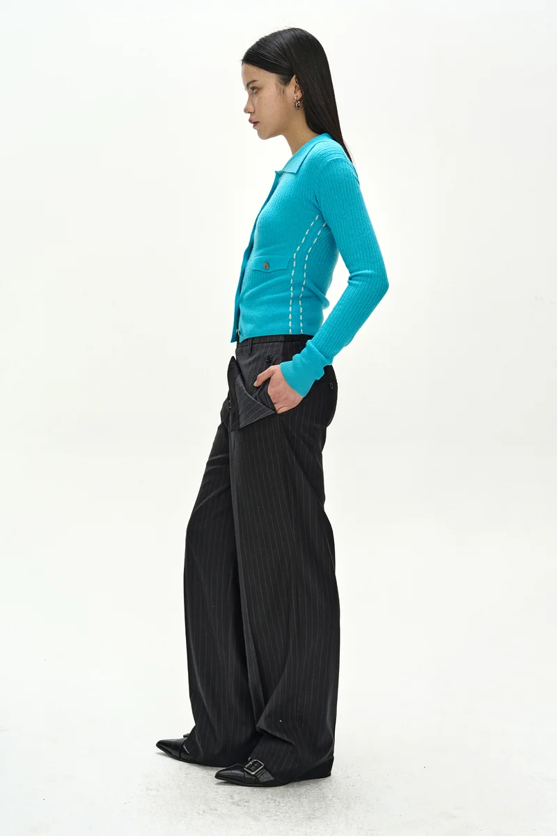 BUTTON-FOLD TROUSERS 2